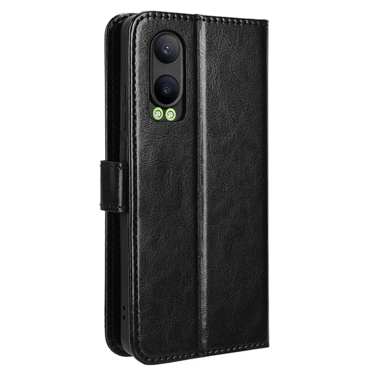 For OnePlus Nord CE4 Lite 5G / Oppo K12x 5G (China) Phone Cases Wholesale Shockproof Leather Flip Cover - Black