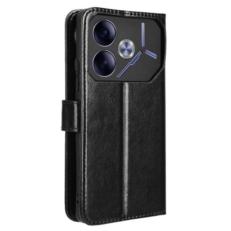 Für TECNO Pova 6 4G Wholesale Cases Anti-Drop Ledertelefonhülle - Schwarz
