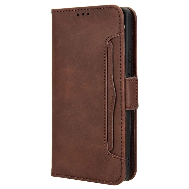 Per TECNO Pova 6 4G Cover Wallet in Pelle Cover per Telefono con Più Slot per Schede - Marrone