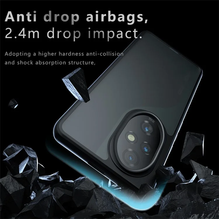 For Honor 200 Pro 5G Case Matte Skin-Touch TPU+PC Phone Cover, Transparent Black
