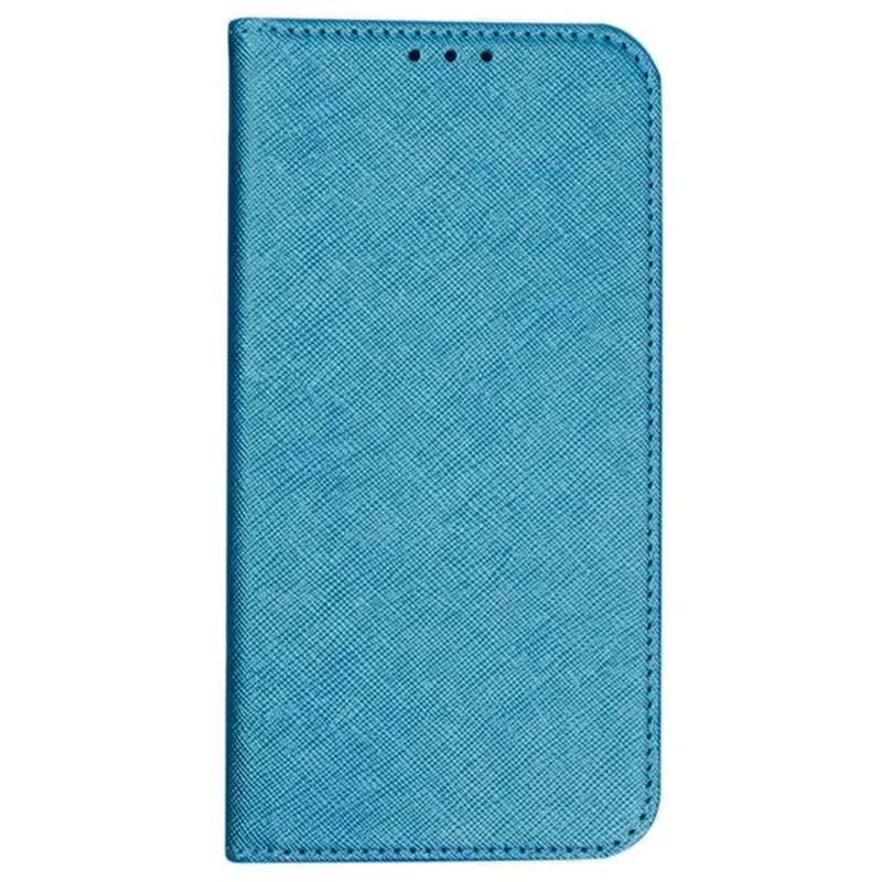 For Xiaomi Redmi Note 13 4G Wallet Case Cross Texture Leather Flip Phone Cover - Sky Blue