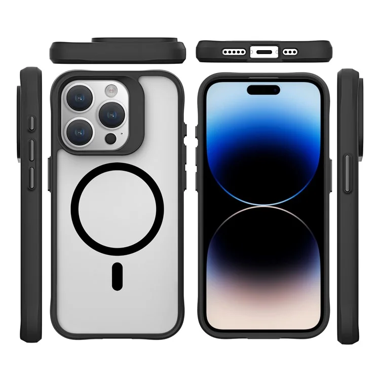 Combat X Mode Magnetic Series for iPhone 16 Pro Max Case Anti-Drop TPU+PC Phone Cover Compatible with MagSafe - Black