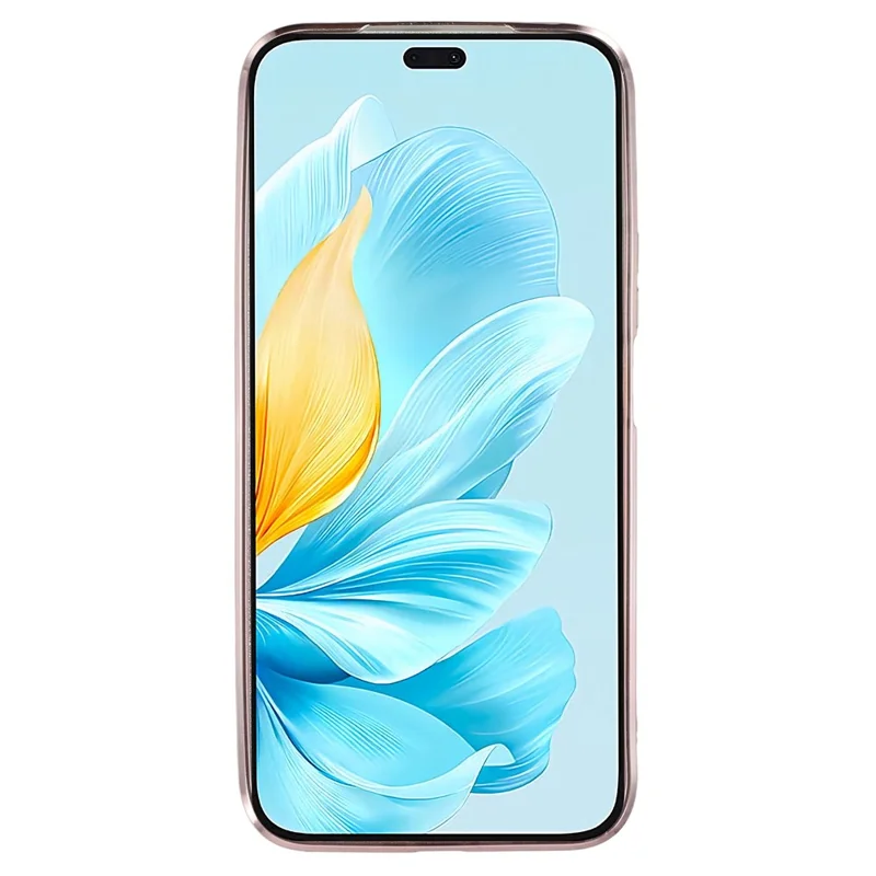 Custodia KADEM For Honor 200 Lite con glitter sfumato in TPU con cordino - Oro rosa