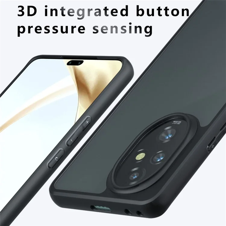 Pour Honor 200 Pro 5G Coque PC+TPU Mat Housse de téléphone Coins Airbag