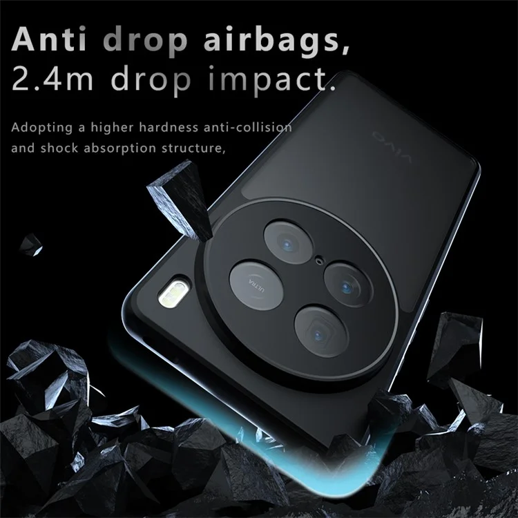 Para vivo X100 Ultra 5G Case TPU Frame PC Back Matte Phone Cover