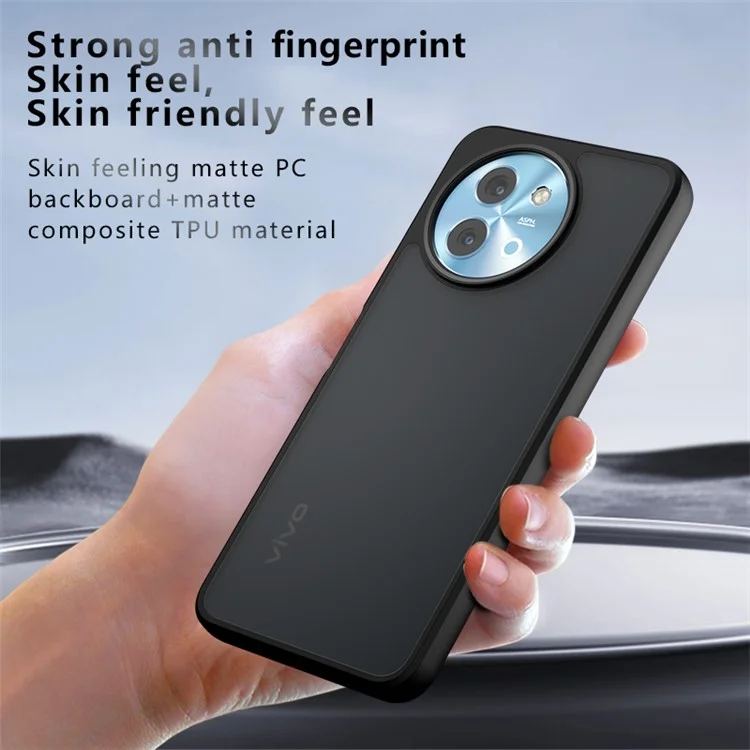Für vivo Y38 5G Hülle PC+TPU Mattierter Rücken Handyhülle