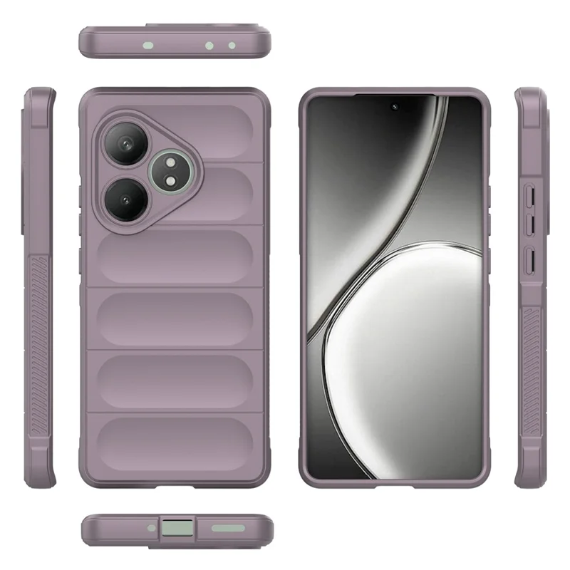 For Realme GT Neo6 SE 5G / GT 6 5G / GT 6T 5G Case TPU Drop Protection Shell Phone Cover - Light Purple