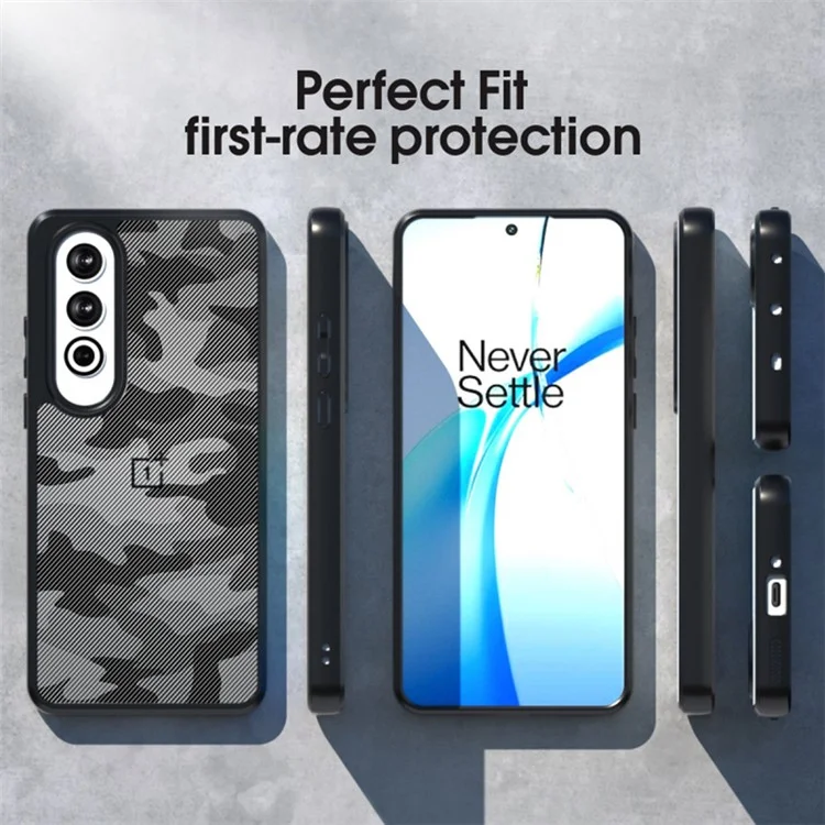 IBMRS Pour OnePlus Ace 3V 5G Étui TPU+PC 2-en-1 Étui de Protection pour Téléphone - Camouflage Artistique