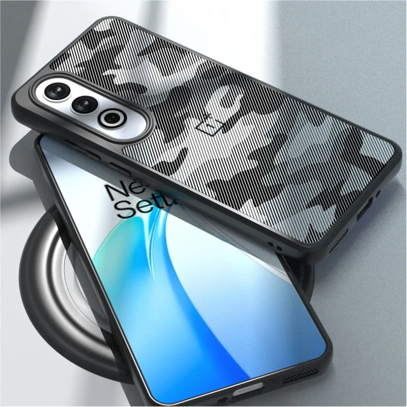 IBMRS til OnePlus Ace 3V 5G TPU+PC 2-i-1 beskyttende telefonbeslag - Grid Camouflage