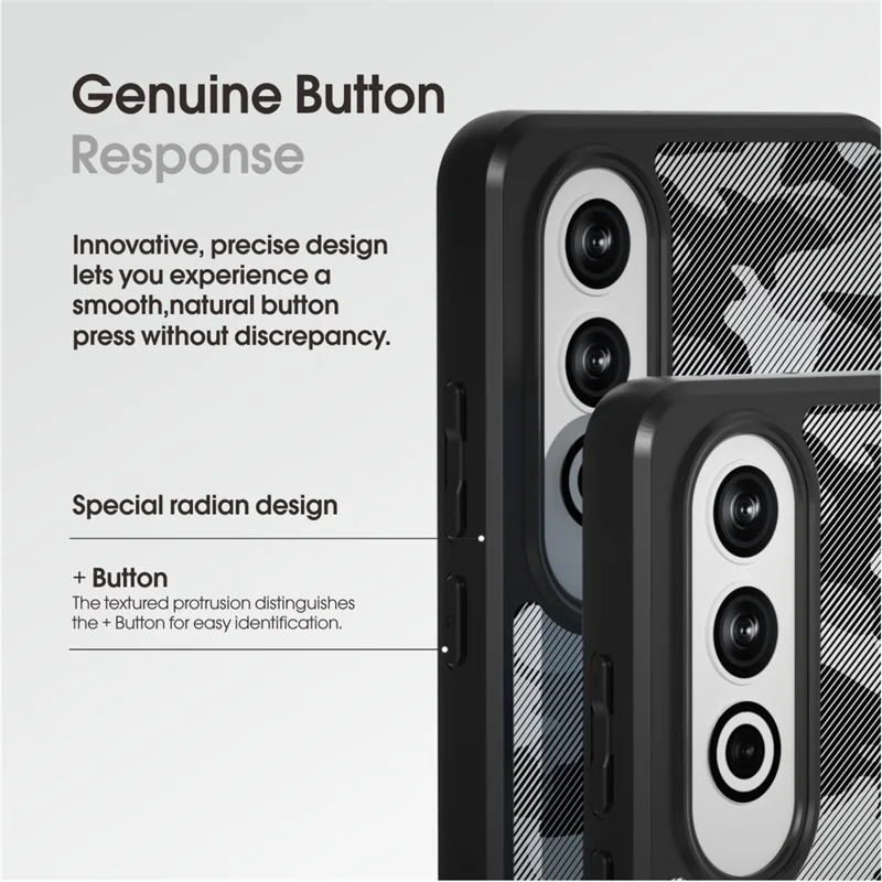 IBMRS til OnePlus Ace 3V 5G TPU+PC 2-i-1 beskyttende telefonbeslag - Grid Camouflage