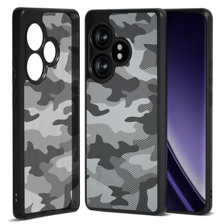 IBMRS Pour Realme GT Neo6 SE 5G Étui Coque TPU+PC Téléphone Housse Coussins d'air Coins Antichoc - Camouflage Artistique