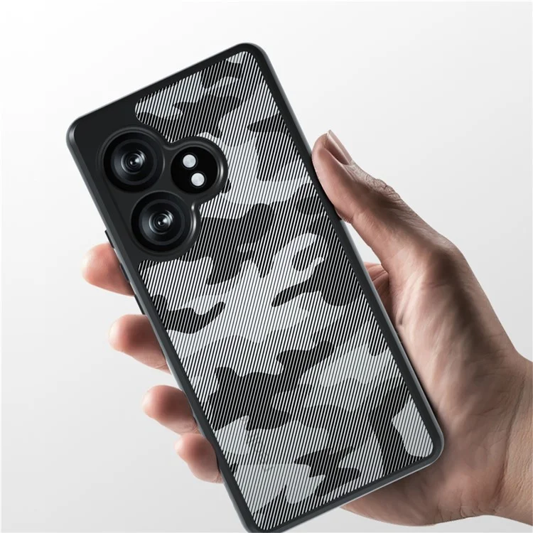 IBMRS Pour Realme GT Neo6 SE 5G Étui Coque TPU+PC Téléphone Housse Coussins d'air Coins Antichoc - Camouflage Artistique