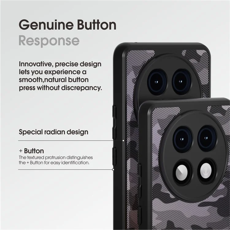 Étui pour Oppo A2 Pro 5G IBMRS TPU Frame PC Dos Protecteur Téléphone Couverture - Transparent Noir