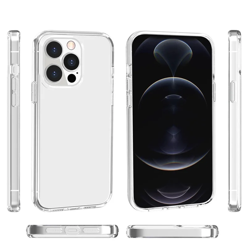 Für iPhone 16 Pro Case Clear PC + TPU stoßfeste Schutzhülle - Transparent