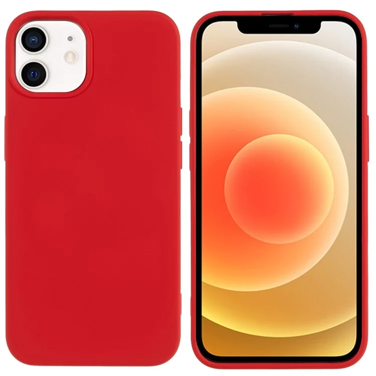Para iPhone 11 TPU Case Arc Edge 2.0mm Silky Soft Touch Phone Cover - Vermelho