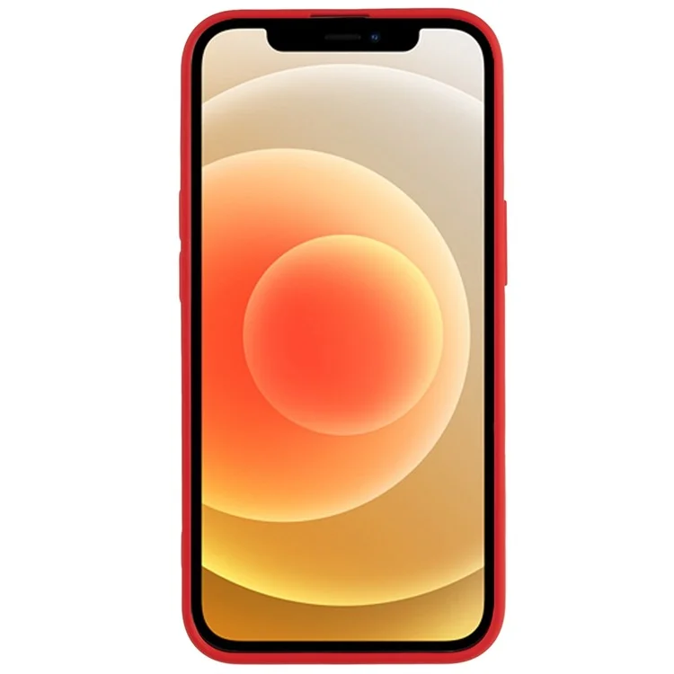 Para iPhone 11 TPU Case Arc Edge 2.0mm Silky Soft Touch Phone Cover - Vermelho