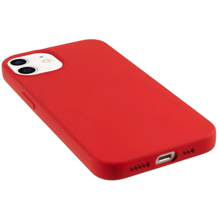 Para iPhone 11 TPU Case Arc Edge 2.0mm Silky Soft Touch Phone Cover - Vermelho