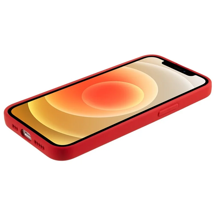 Para iPhone 11 TPU Case Arc Edge 2.0mm Silky Soft Touch Phone Cover - Vermelho