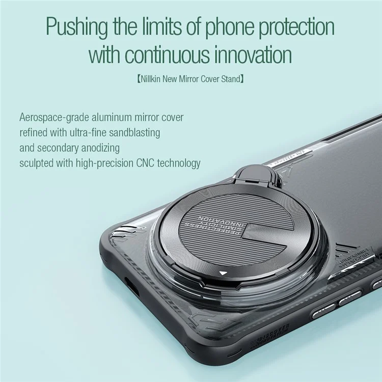 NILLKIN Iceblade Prop für Xiaomi 14 Ultra Case PC+TPU Phone Shell mit Kameraabdeckung und Ständer - Grün