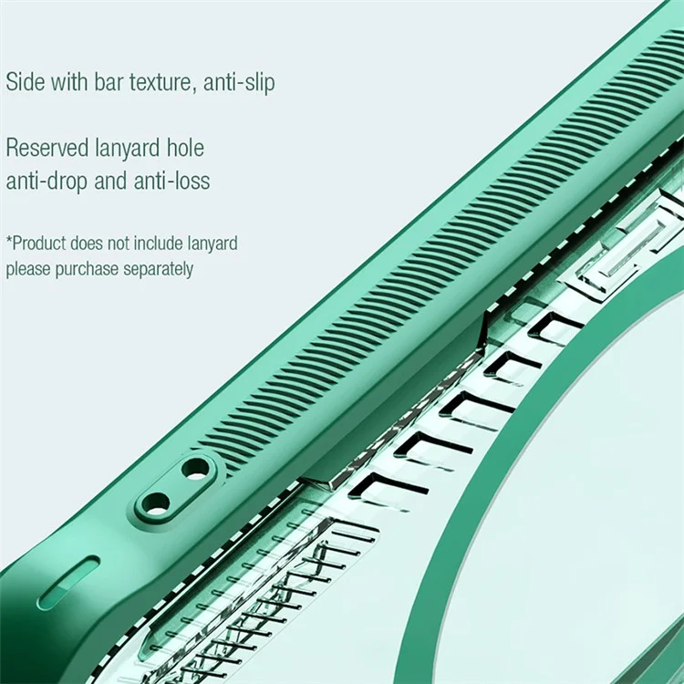 NILLKIN ICELADE Prop Magnetic Series for Xiaomi 14 Ultra Magneitc Case Kickstand PC+TPU Phone Cover with Lens Lid - Green