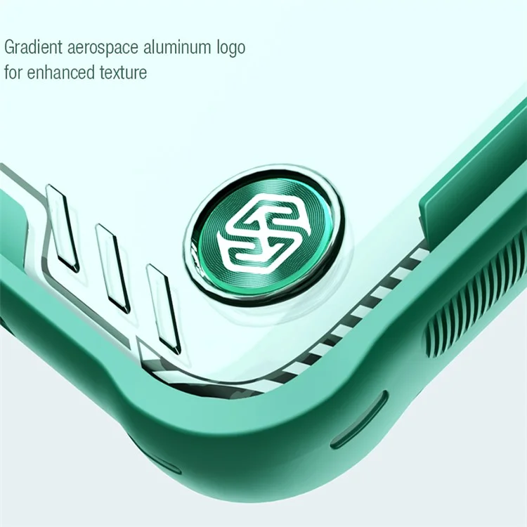 NILLKIN ICELADE Prop Magnetic Series for Xiaomi 14 Ultra Magneitc Case Kickstand PC+TPU Phone Cover with Lens Lid - Green