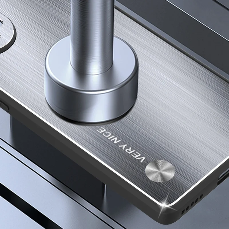 Brushed Surface Phone Case for Honor 50, Precise Cutout TPU Edge Aluminium Alloy Back Protective Cover - Silver