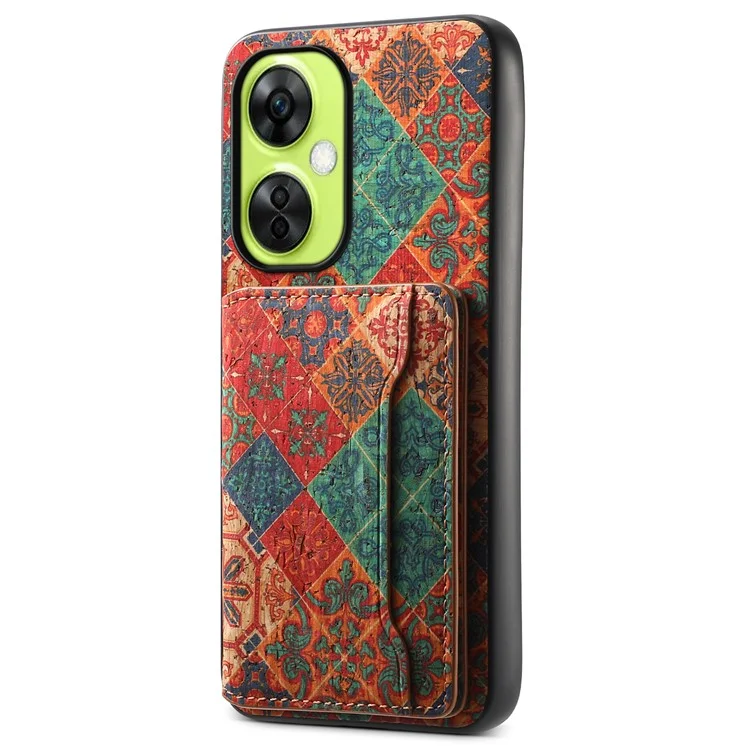 For OnePlus Nord CE 3 Lite 5G / N30 5G Kickstand Case Card Slot PU+TPU+PC Phone Shell - Winter / Blue