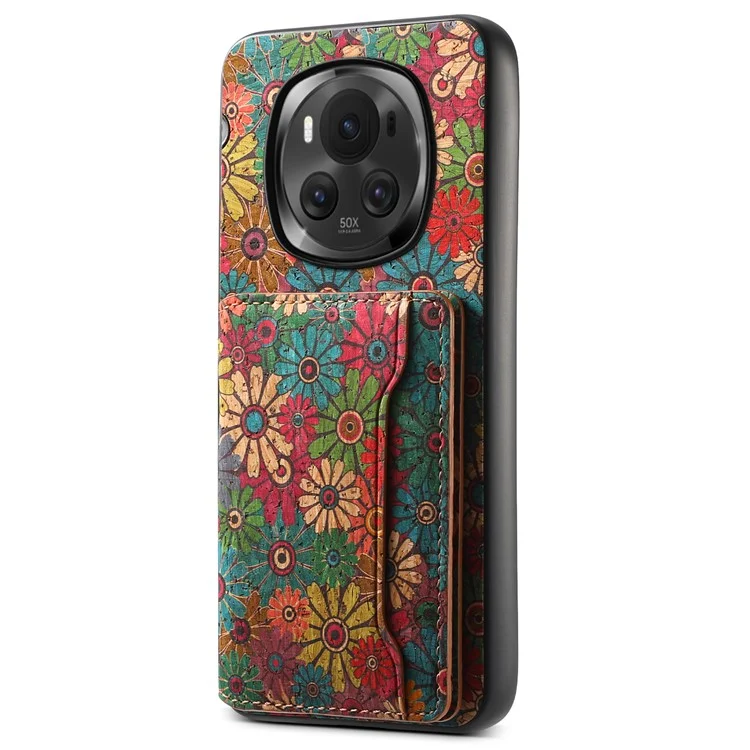 Coque For Honor Magic6 5G Kickstand en cuir + PC + TPU - Spring / Vert