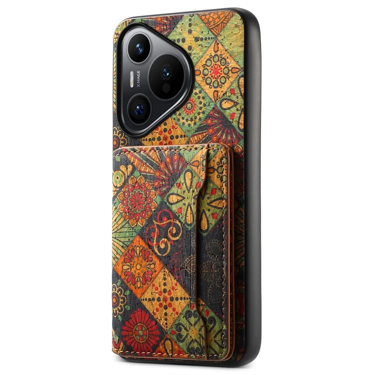 Для чехла Huawei Pura 70 с цветочным узором PU Leather Cover - Autumn / Yellow