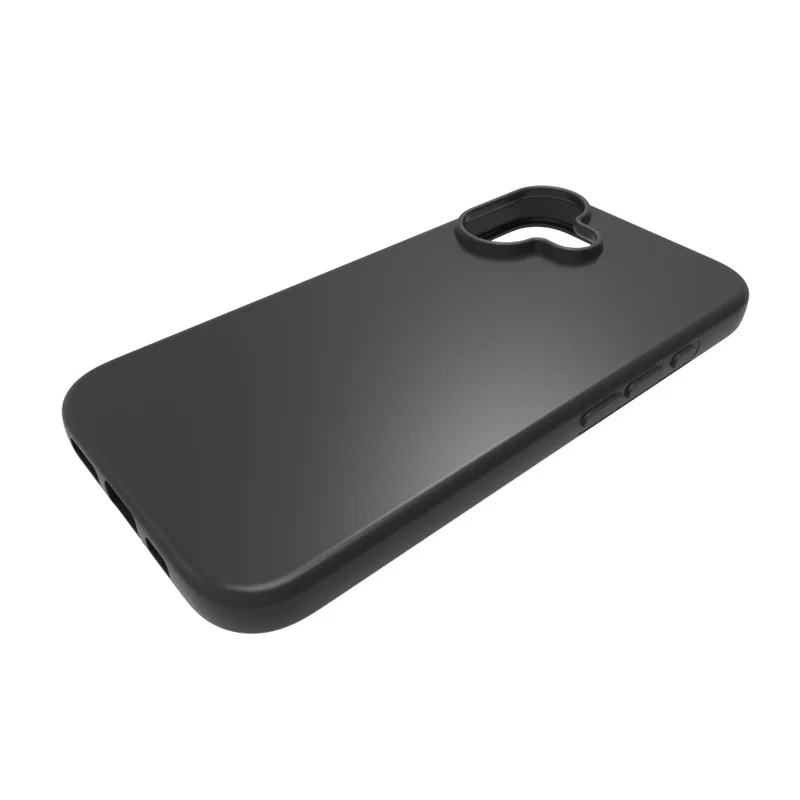 10Pcs / Pack Phone Case for iPhone 16 Matte TPU Shockproof Black Cell Phone Cover