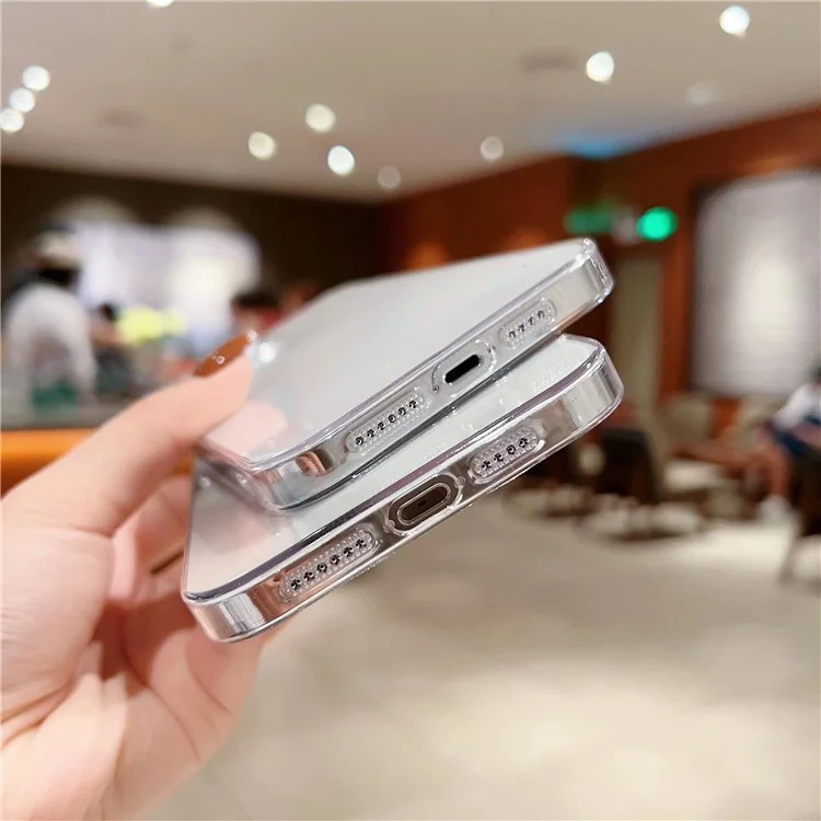 Custodia per telefono all'ingrosso per iPhone 15 Pro, cover per telefono cellulare in PC duro trasparente