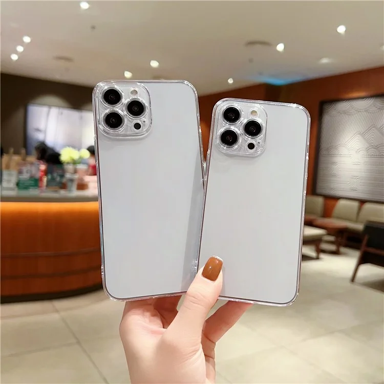 Custodia per telefono all'ingrosso per iPhone 15 Pro, cover per telefono cellulare in PC duro trasparente