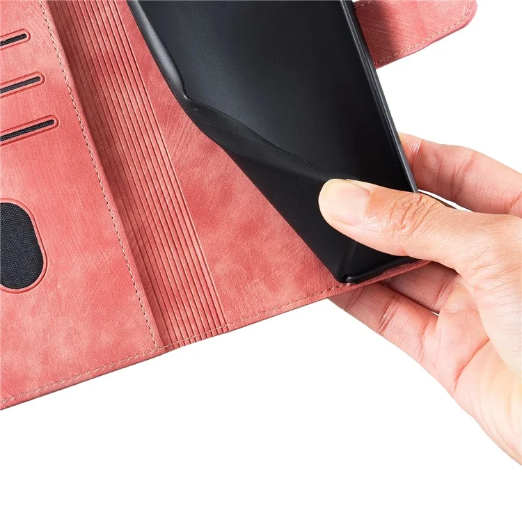 Pour Xiaomi Redmi 13C 4G / 5G / 13R 5G / Poco M6 5G / Poco C65 4G Étui Mignon Motif Chat Imprimer Portefeuille Étui Téléphone en Cuir PU - Rose