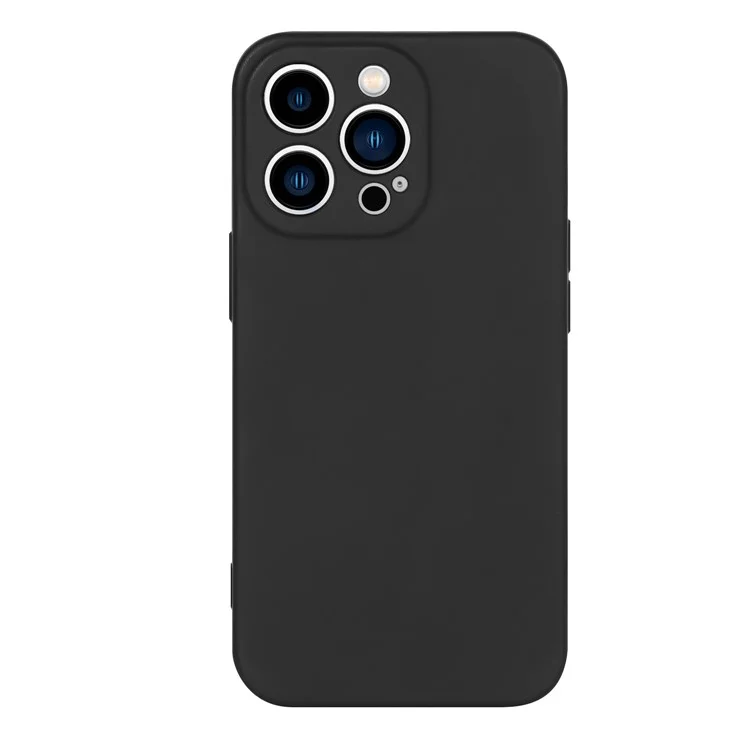 Für Iphone 13 Pro 6,1 Zoll Gummiziert TPU 2,2 mm Dicke Anti-droge-schutzhülle-mikrofaser-anti-kratzer-abdeckung - Schwarz