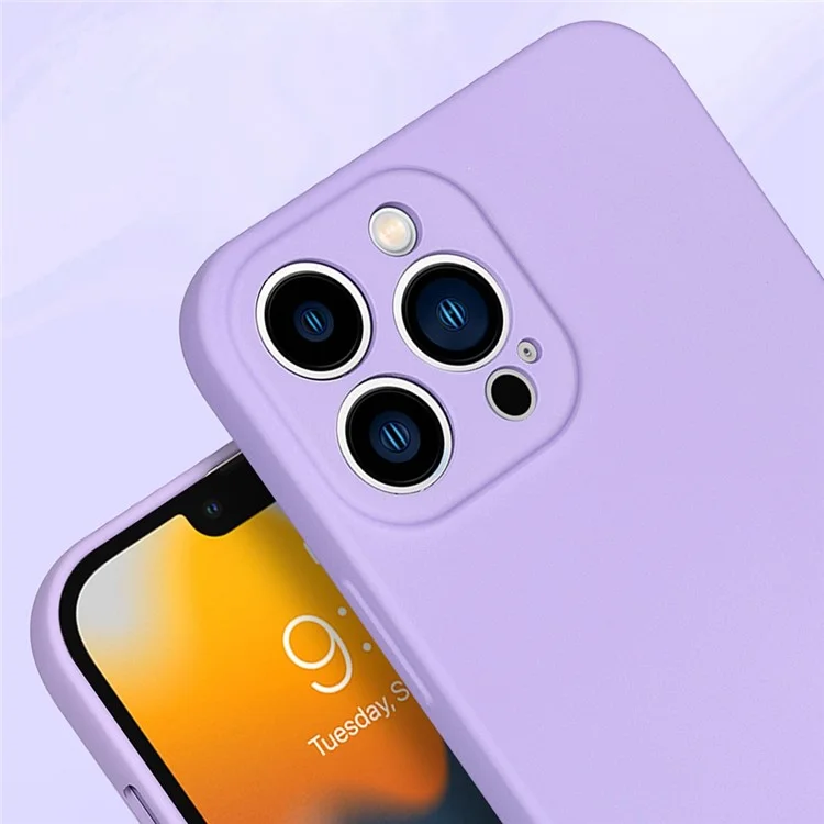 Für Iphone 13 Pro 6,1 Zoll Gummiziert TPU 2,2 mm Dicke Anti-droge-schutzhülle-mikrofaser-anti-kratzer-abdeckung - Schwarz