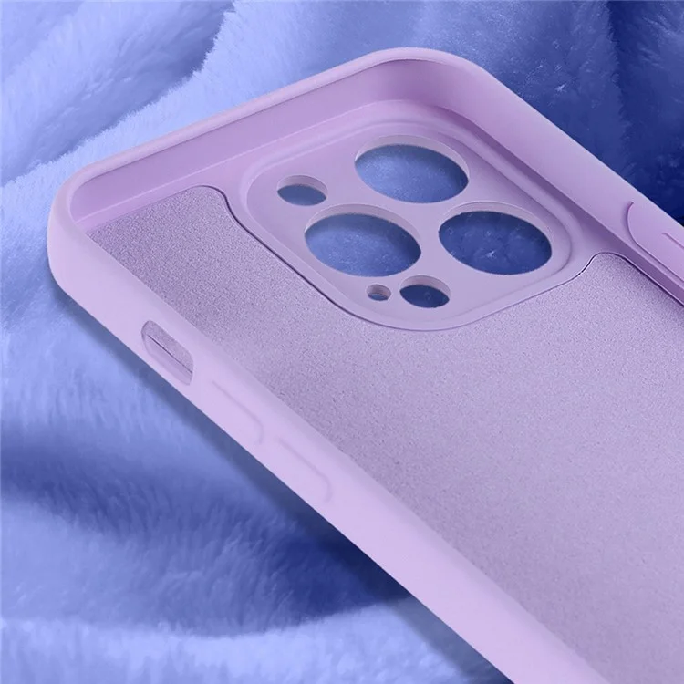 Für Iphone 13 Pro 6,1 Zoll Gummiziert TPU 2,2 mm Dicke Anti-droge-schutzhülle-mikrofaser-anti-kratzer-abdeckung - Schwarz
