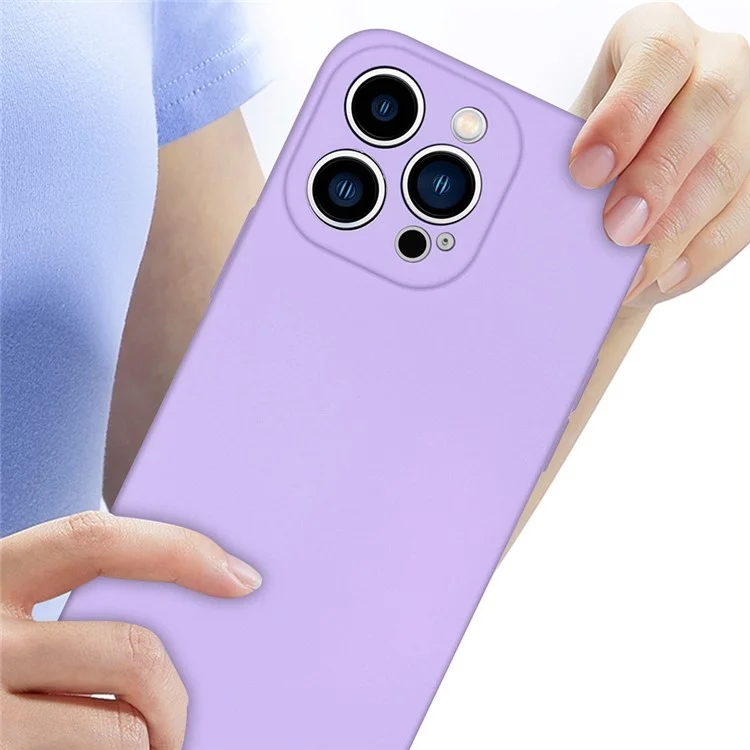 Für Iphone 13 Pro 6,1 Zoll Gummiziert TPU 2,2 mm Dicke Anti-droge-schutzhülle-mikrofaser-anti-kratzer-abdeckung - Schwarz