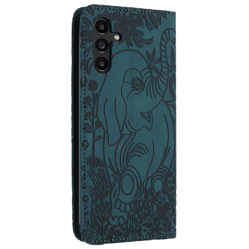 Para Samsung Galaxy A34 5G Capa PU Leather Wallet Protective Phone Cover - Verde
