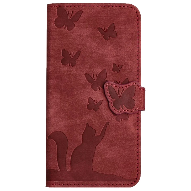 For Samsung Galaxy A05s 4G Case Pattern Design Flip Wallet Leather Phone Cover - Red