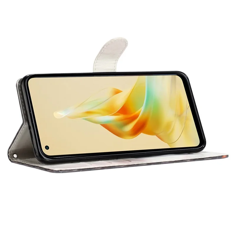 For Oppo A60 4G Wallet Case Pattern Print Flip PU Leather Phone Cover - Two Wolves