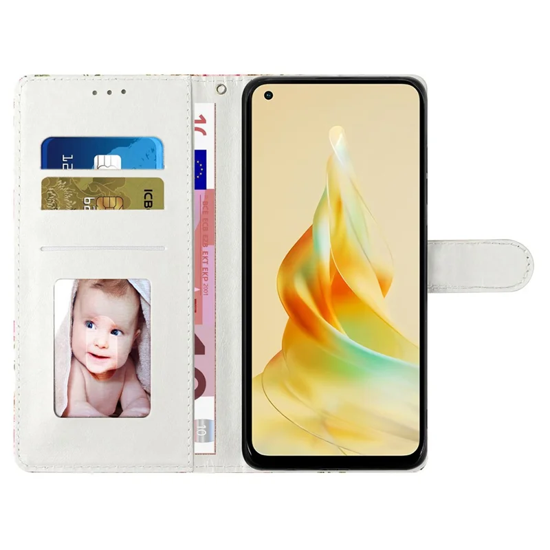 For Oppo A60 4G Wallet Case Pattern Print Flip PU Leather Phone Cover - Two Wolves