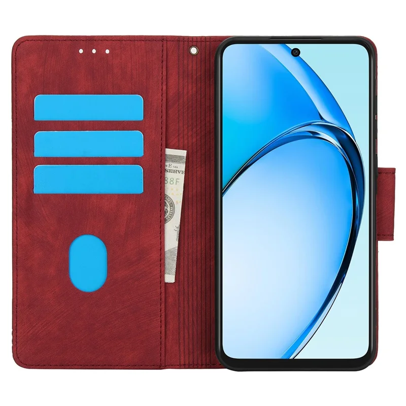SY-001 For Realme 12 Pro 5G / 12 Pro+ 5G Case with Wrist Strap Butterfly Flower Leather Phone Cover Folio Wallet - Red
