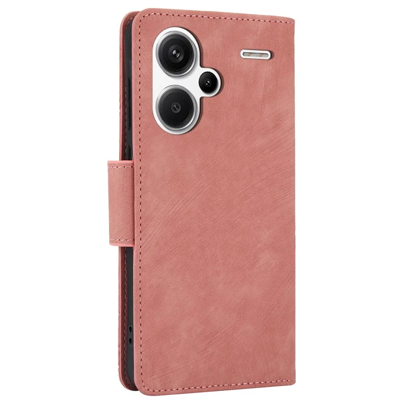 SY-001 For Xiaomi Redmi Note 13 Pro+ 5G Phone Case Pattern Imprint Anti-Scratch Leather Flip Cover - Pink