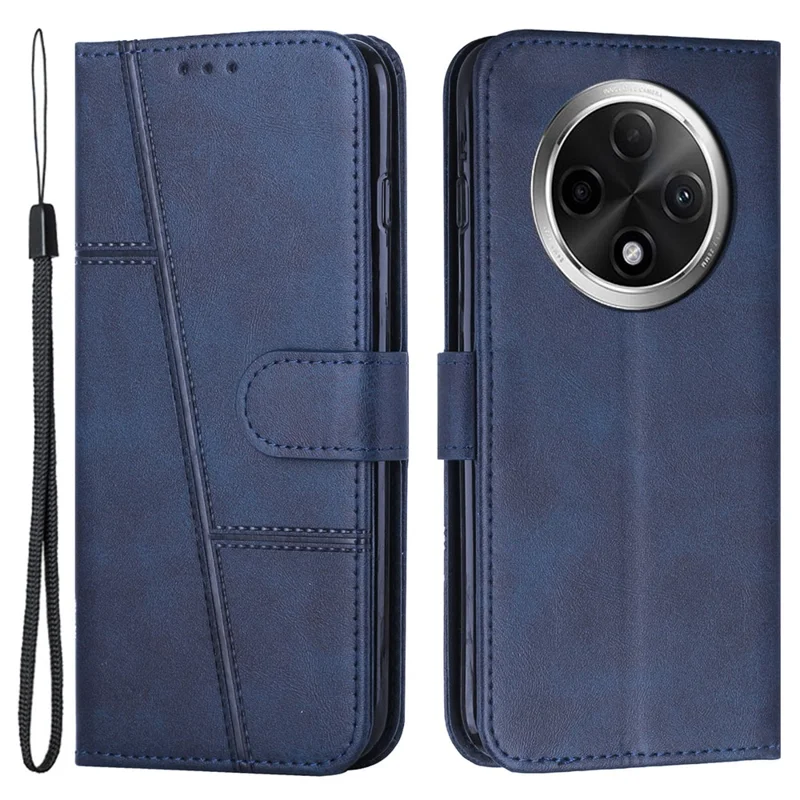 Für Oppo A2 Pro 5G / A3 Pro (China) 5G Handyhülle Anti-Kratzer PU-Leder Ständer Brieftasche Abdeckung - Saphir