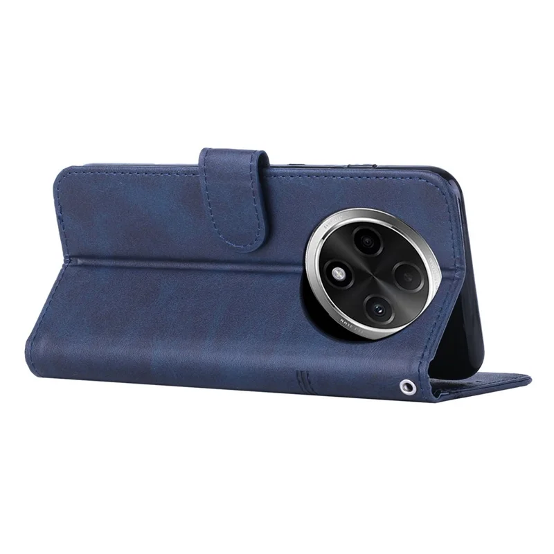 Für Oppo A2 Pro 5G / A3 Pro (China) 5G Handyhülle Anti-Kratzer PU-Leder Ständer Brieftasche Abdeckung - Saphir