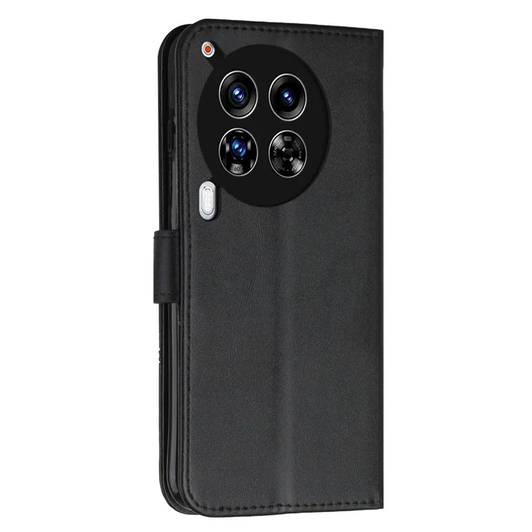 For TECNO Camon 30 4G / 5G Phone Case Anti-Scratch PU Leather Stand Wallet Cover - Black