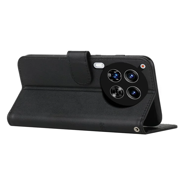 For TECNO Camon 30 4G / 5G Phone Case Anti-Scratch PU Leather Stand Wallet Cover - Black