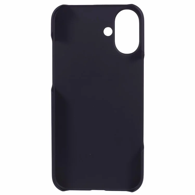 Funda para iPhone 16 Plus, tacto suave, mate, resistente a arañazos, cubierta de teléfono de plástico duro - Negro