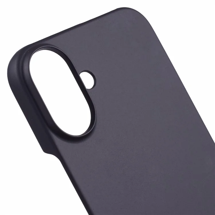 Funda para iPhone 16 Plus, tacto suave, mate, resistente a arañazos, cubierta de teléfono de plástico duro - Negro