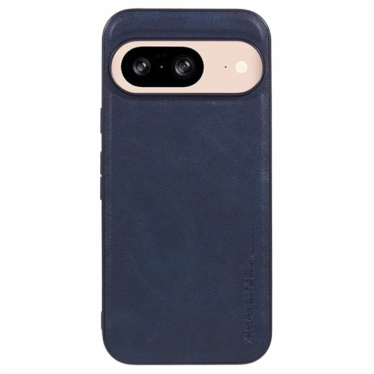 X-LEVEL Bojue-3 Series For Google Pixel 9 / 9 Pro Cell Phone Case PU Leather Coated TPU Cover - Blue